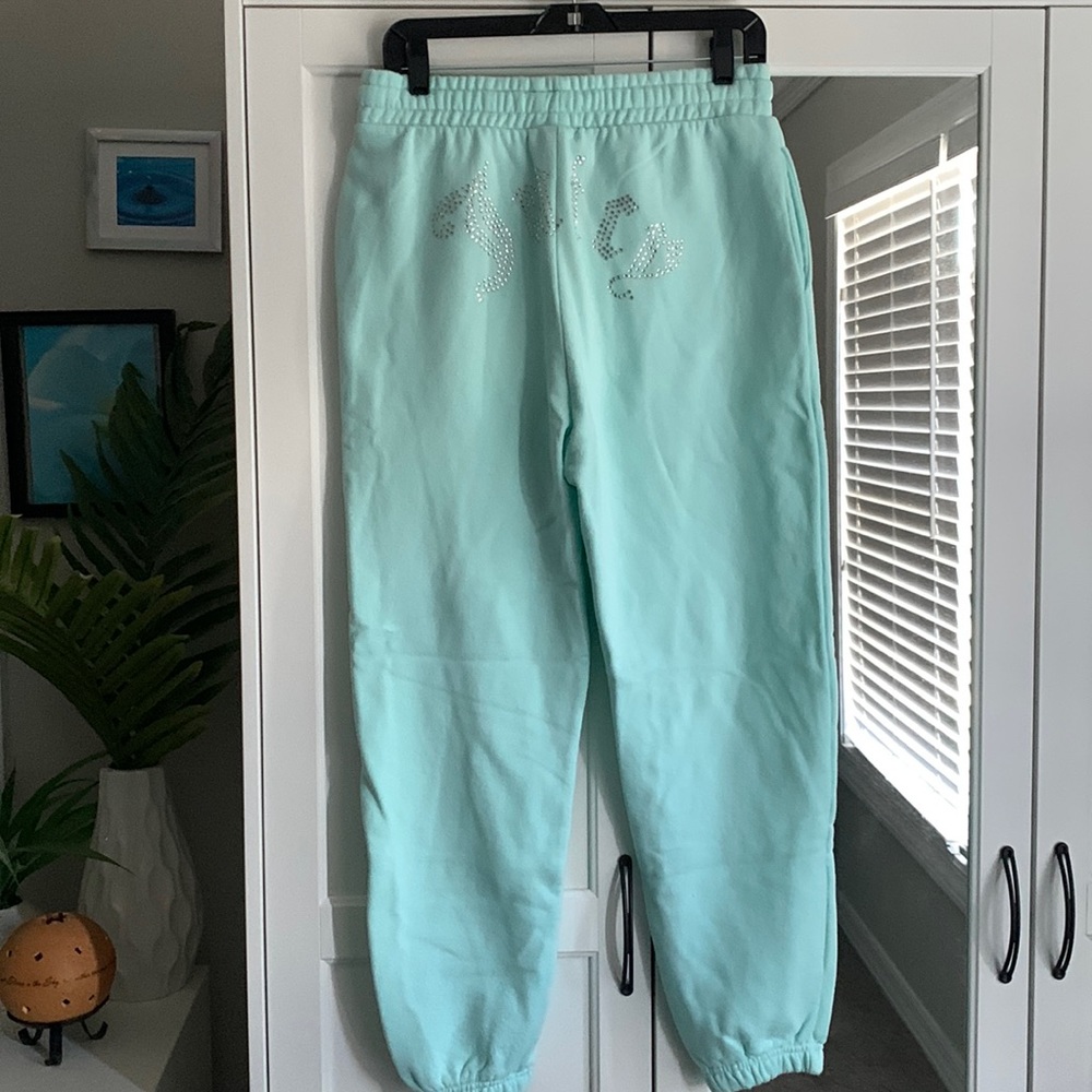 Juicy VS Forever 21 edition oversized sweatpants.